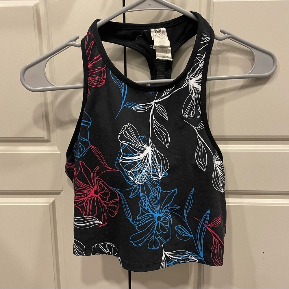 Fabletics Clara sports bra blueprint floral print medium